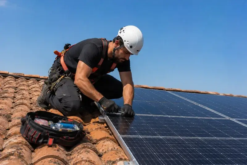 Maintenance et monitoring de panneaux solaires à Viterbe